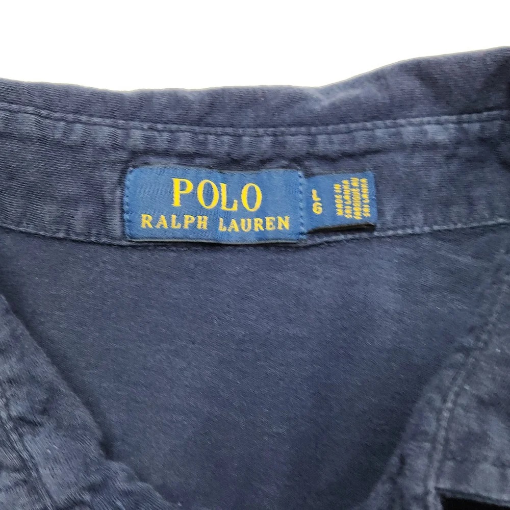 Polo Ralph Lauren Sailboat Pocket Polo Shirt Mens Large Navy Yacht Club USA